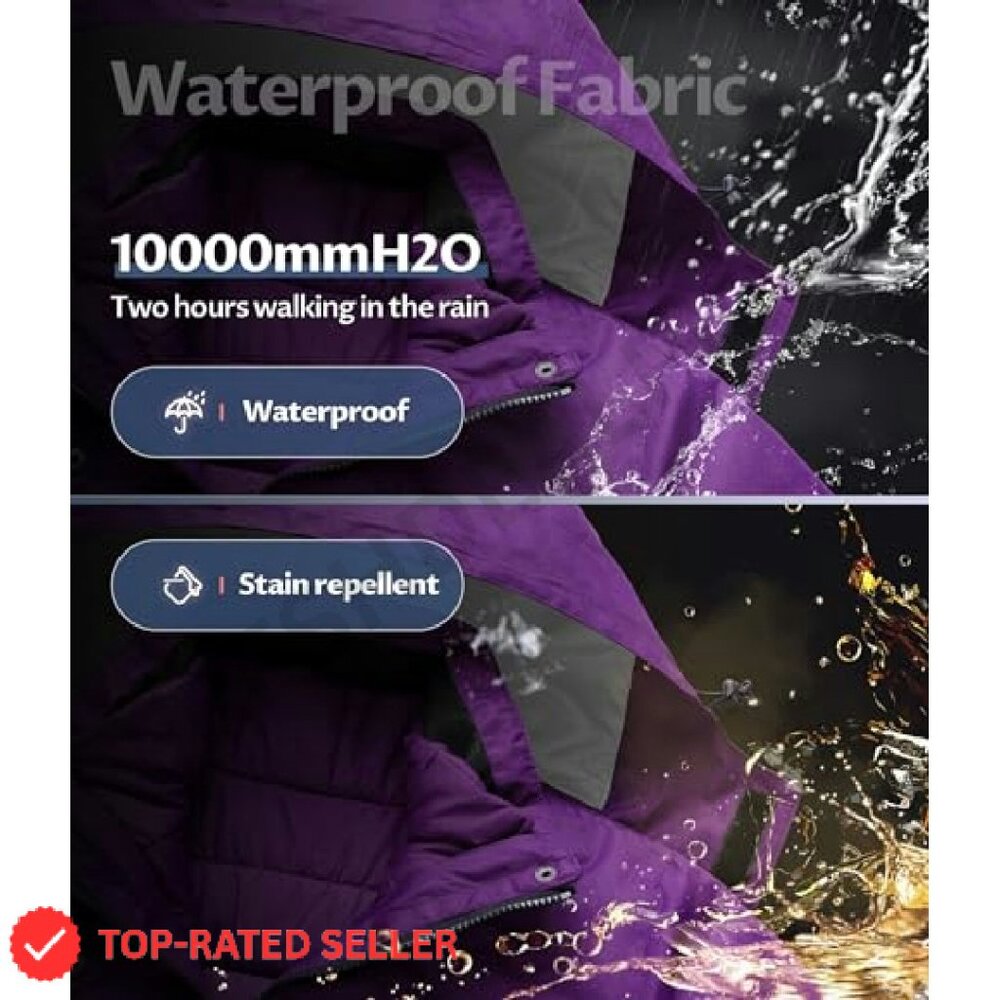 Waterproof Ski Jacket Windproof Snowboarding Coat… - image 5